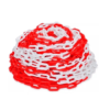 Cadena plastica bicolor 50 mt rojo blanco