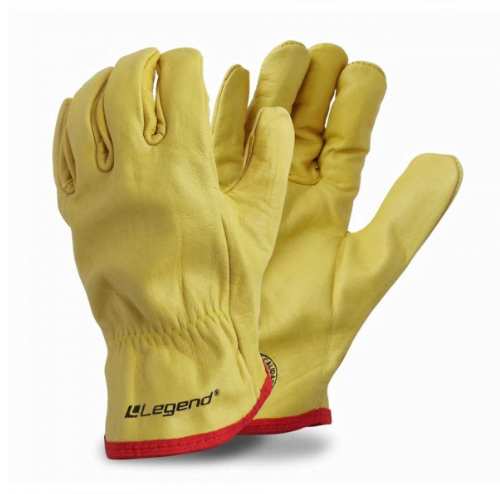 Guante cabritilla sin forro amarillo - 12 pares