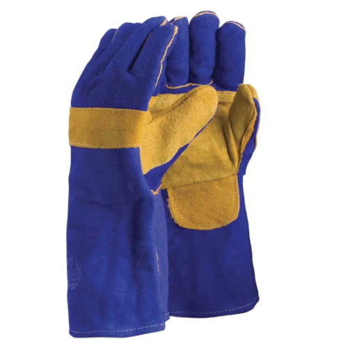 GUANTE SOLDADOR DESCARNE KEVLAR AZUL