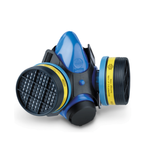 RESPIRADOR MASPROT MEDIO ROSTRO SKY BLUE M 1.2