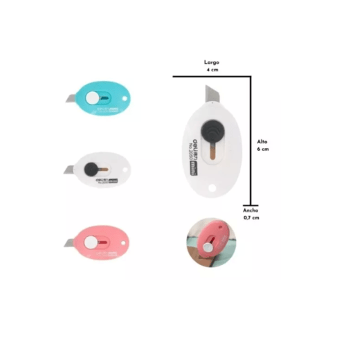 Mini cuchillo retractil