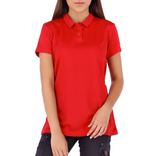 POLERA QUEBEC COOLDRY MUJER MANGA CORTA ROJO