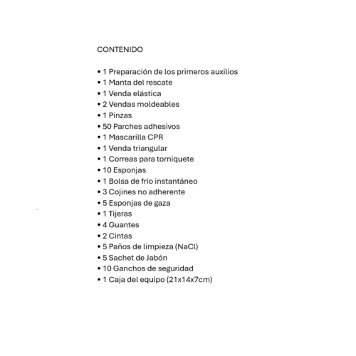 BOTIQUIN RED CODE EQUIPADO PARA 25 PERSONAS