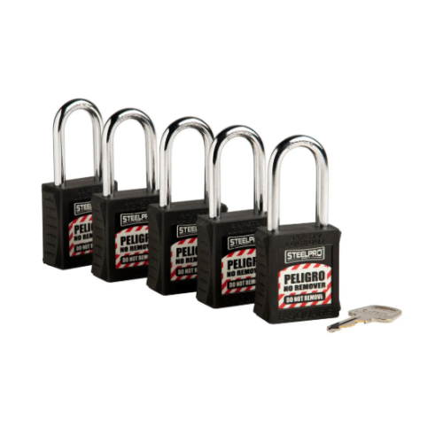 KIT 5 CANDADOS MK X10 CON LLAVE MAESTRA