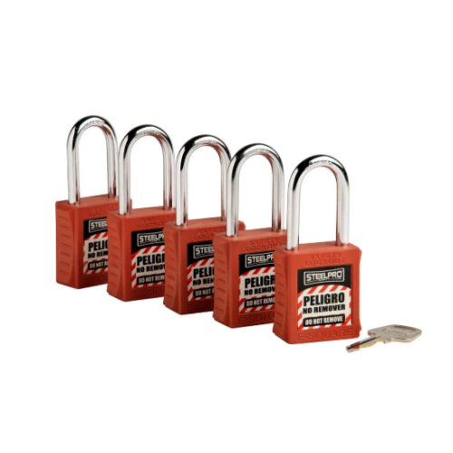 KIT 5 CANDADOS MK X10 CON LLAVE MAESTRA