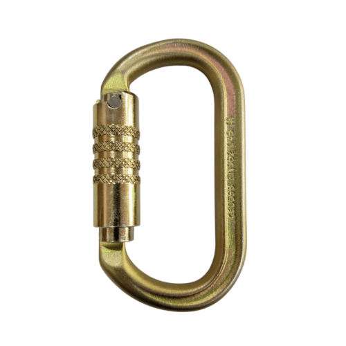 Mosquetón Acero oval 3 Tiempos 40kN KL321- ISC