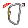 Mosquetón Acero Tipo D Rosca 50kN RockSteel Screw Lock (M31-SL) NFPA - Rock Exotica