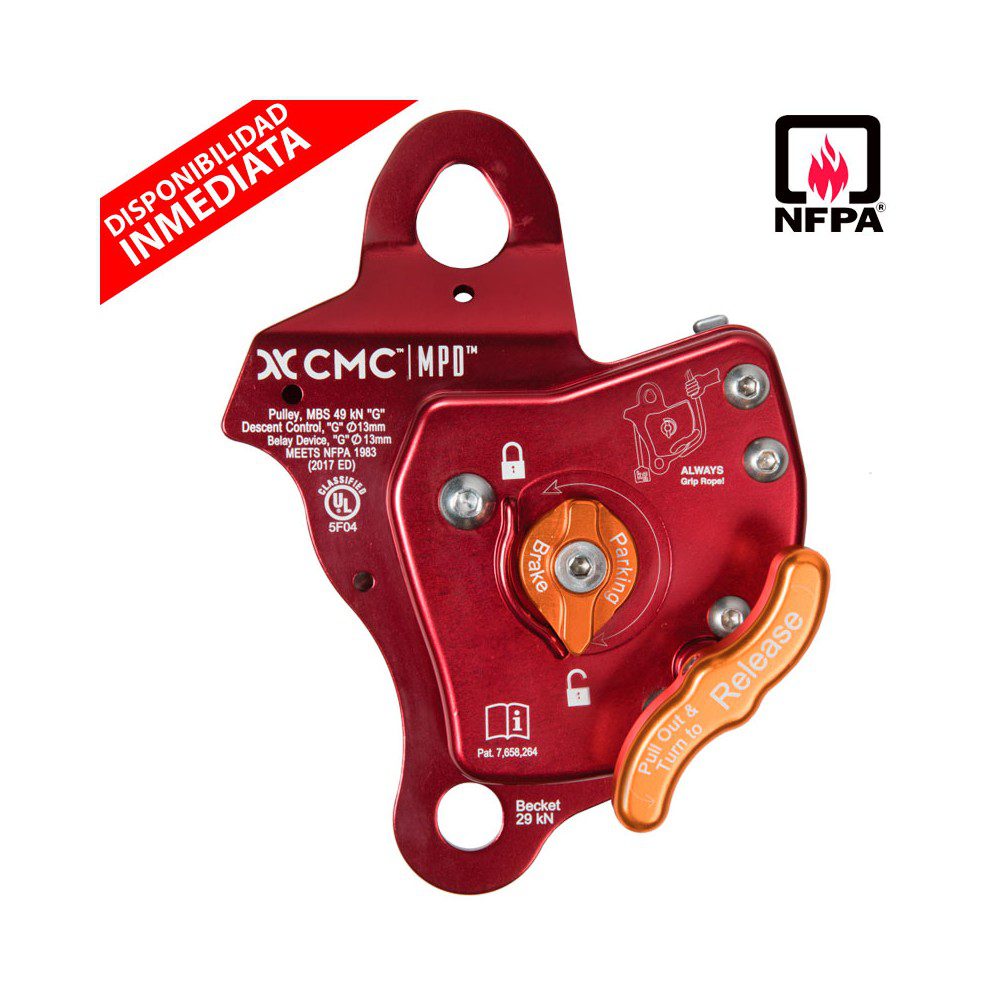 Dispositivo Multipropósito MPD™ 13mm (Polea, Asegurador y Descendedor) NFPA - CMC Rescue
