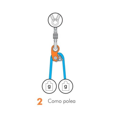 Polea Simple Autobloqueante Roll N' Lock 20kN - Climbing Technology
