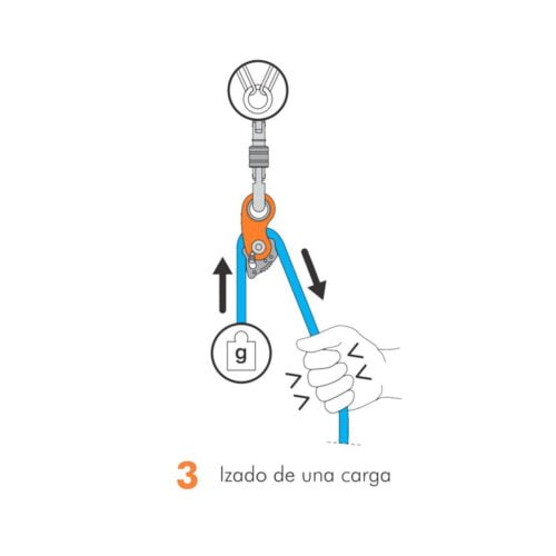 Polea Simple Autobloqueante Roll N' Lock 20kN - Climbing Technology