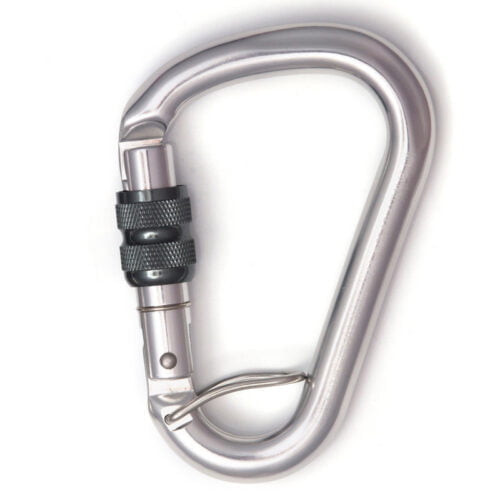 Mosquetón Aluminio HMS Rosca 25kN Anti-Giro Lotus - Fixe