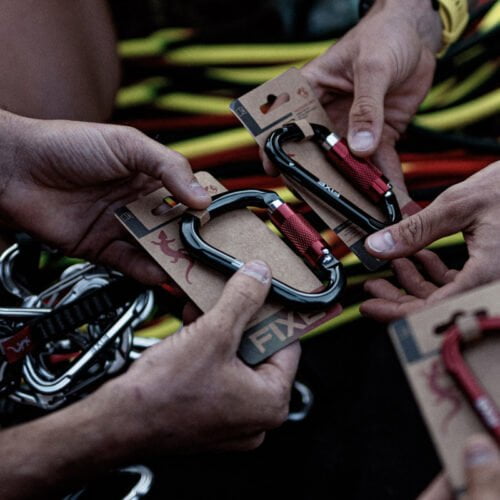 Mosquetón Aluminio HMS 2 Tiempos 25kN Lotus - Fixe