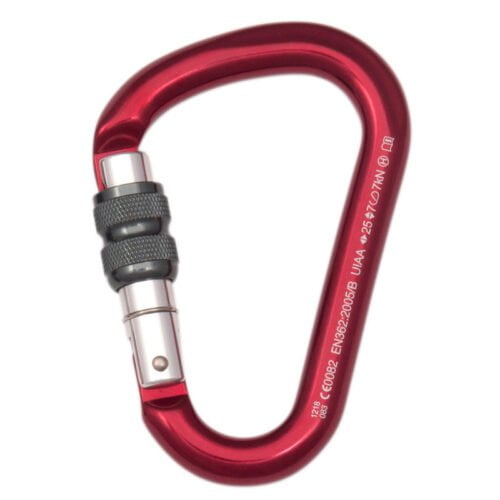 Mosquetón Aluminio HMS Rosca 25kN Lotus - Fixe