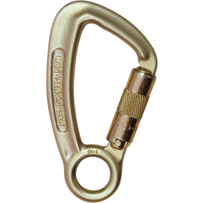 Mosquetón Acero Tipo D 2 Tiempos 45kN Anti-Giro Kobra TW - Skylotec