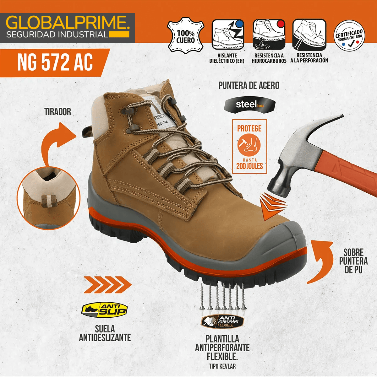 BOTIN DE SEGURIDAD NORSEG NG-572 AC - Imagen 8