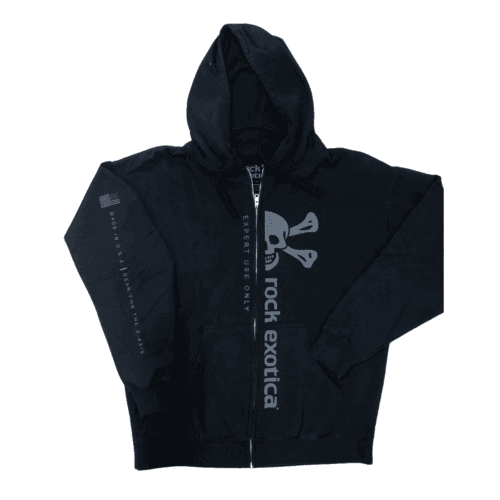 Poleron ROCK HOODIE NEGRO talla M - ROCK EXOTICA