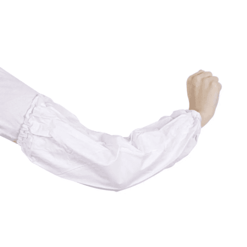 MANGUILLA DESCARTABLE PVC BLANCA (PAR)