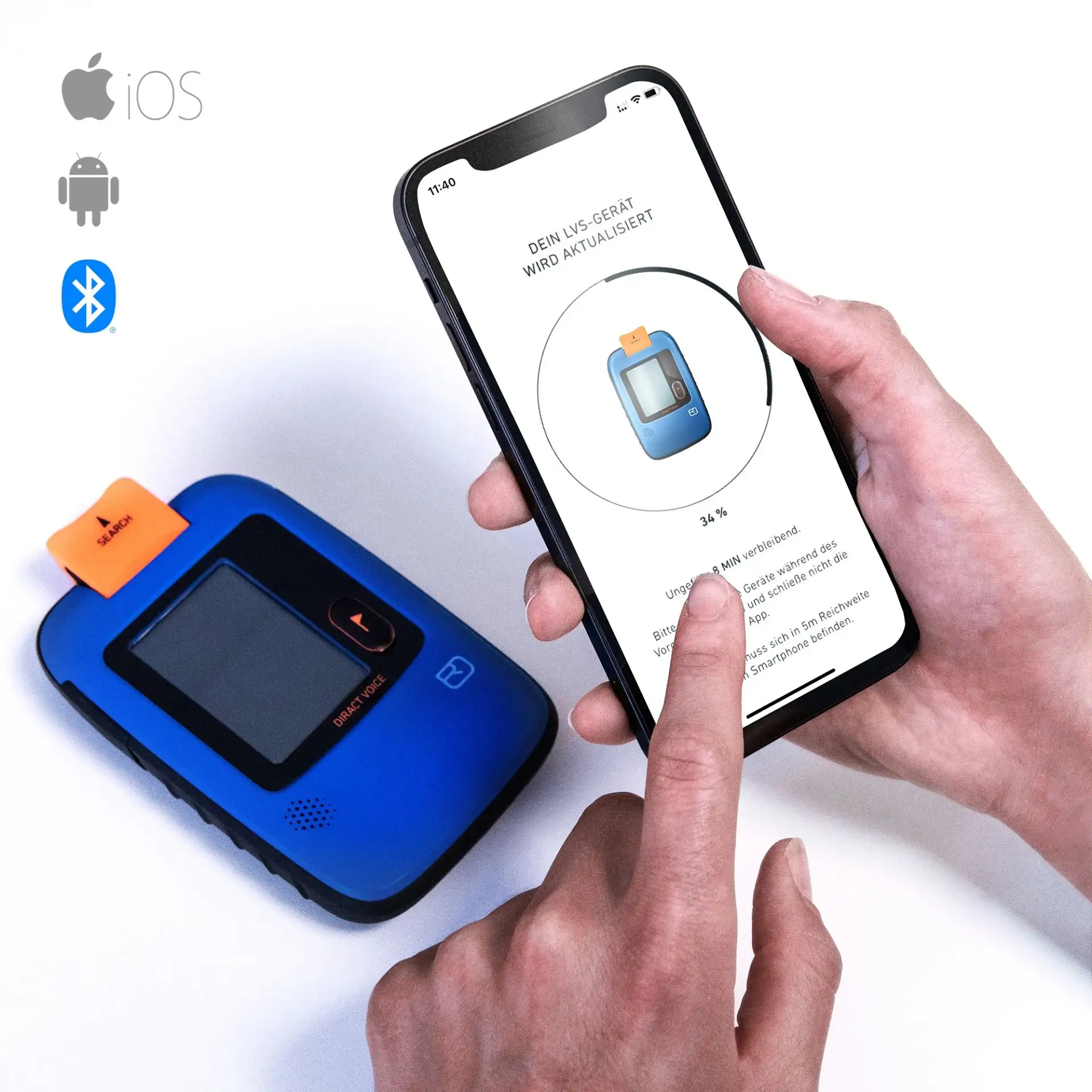 Transceptor ARVA DIRACT VOICE blue ocean ORTOVOX - Imagen 5