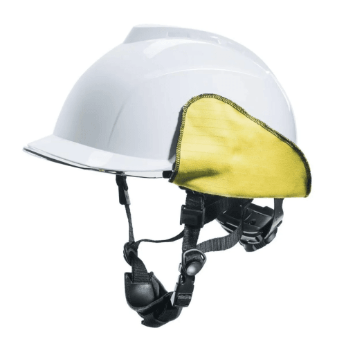 CASCO MSA V-GARD GORRA 950 CON VISOR 4KA Y SOLAPAS DE OREJAS