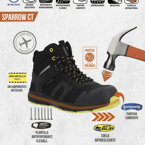BOTIN DE SEGURIDAD NORSEG SPARROW CT - Imagen 7