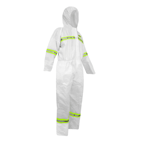 BUZO DE PROTECCION STEELPRO 7715 BLANCO CINTA DIA/NOCHE REGISTRO ISP - Imagen 4
