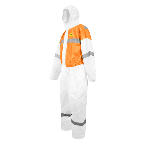 BUZO DE PROTECCION STEELPRO 7722 BICOLOR CINTA REFLECTANTE - Imagen 2