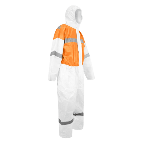 BUZO DE PROTECCION STEELPRO 7722 BICOLOR CINTA REFLECTANTE - Imagen 4