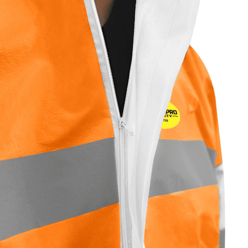 BUZO DE PROTECCION STEELPRO 7722 BICOLOR CINTA REFLECTANTE - Imagen 5