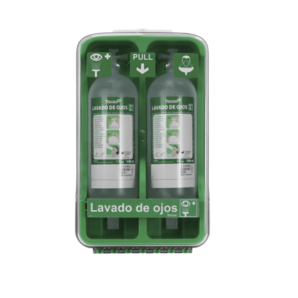 BOTELLA LAVAOJOS TOBIN CON GABINETE ANTIPOLVO (2 UNIDADES)